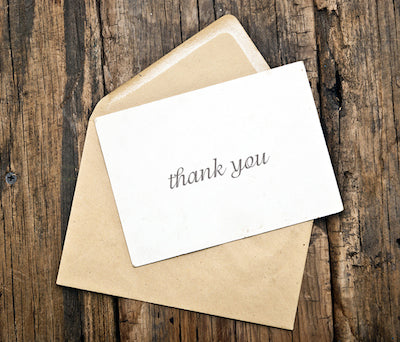 Rules and Tips for Writing the Perfect Thank You Card
