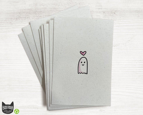 Scary Cute Ghost - Valentines Day Cards with Envelopes