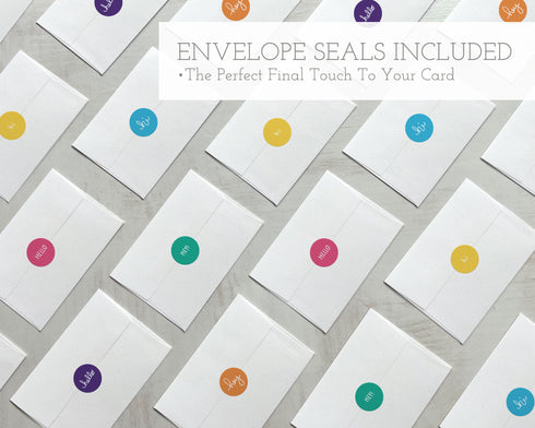 Circus Animals Birthday Cards - 24 Note Cards with Envelopes & Colorful Seals