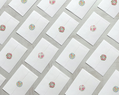 Vintage Floral Wallpaper - 46 Sticker Seals