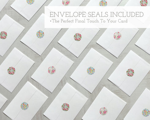 Vintage Easter - 24 Note Cards & Envelopes with Seal Stickers