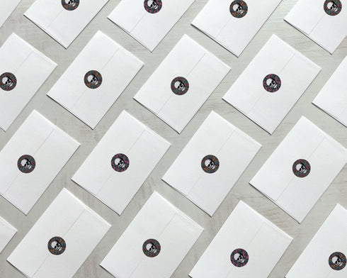 Floral Wallpaper Skulls - 46 Sticker Seals