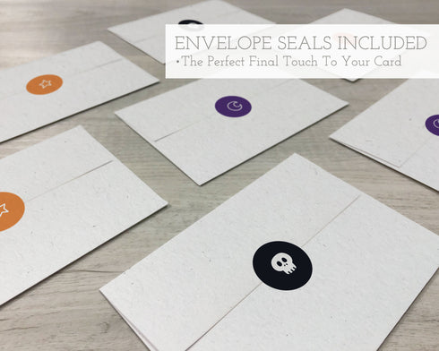 Trick or Treat Ghost Pals Collection - 24 Cards with Envelopes & Seal Stickers