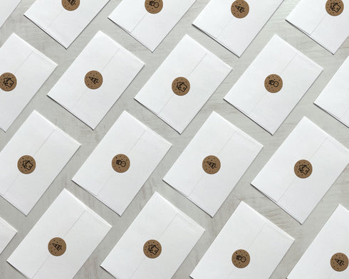 Kraft Cornucopia - 48 Sticker Seals