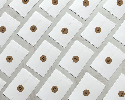 Kraft Elements - 46 Sticker Seals