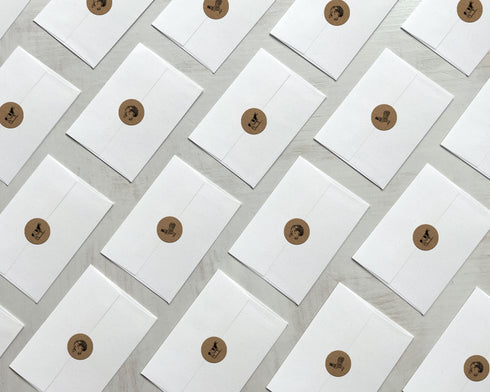 Vintage Farm Animals - 48 Sticker Seals