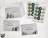 Winter Scene Christmas Cards Set - 24 Holiday Cards & Envelopes with Seal Stickers