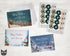 Snowed In Christmas Cards Set - 24 Holiday Cards & Envelopes with Seal Stickers