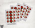 Vintage Holiday Poinsettias - 46 Sticker Seals