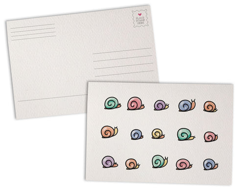 Cute Snails - 46 Postcards