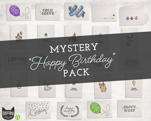 Mystery Pack - HAPPY BIRTHDAY Collection - 24 Cards & Envelopes