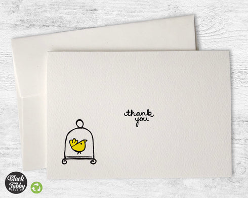 Little Yellow Bird - Thank You Cards