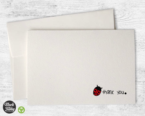 Pretty Little Ladybug - Thank You Cards