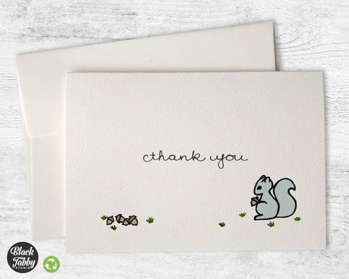 Silly Squirrel - Thank You Cards