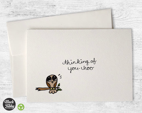 You-hoo Owl - Thinking of You Cards & Envelopes