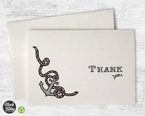 Anchors Aweigh - Thank You Cards