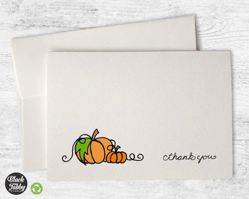 Autumn Pumpkins - Thank You Cards