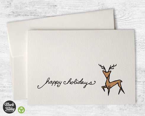 Majestic Reindeer - Happy Holidays Cards