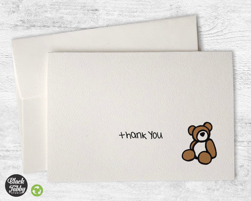 Cuddly Teddy Bear - Thank You Cards