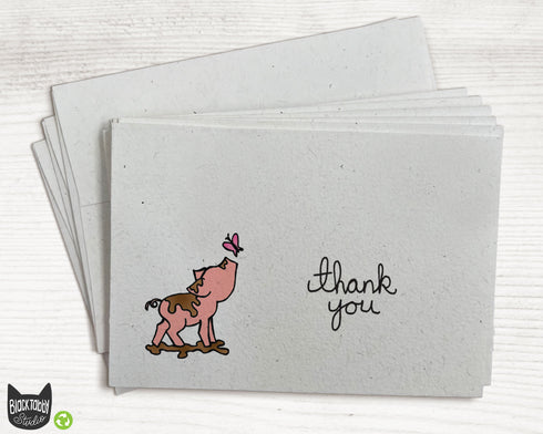 Little Piggy - Thank You Cards