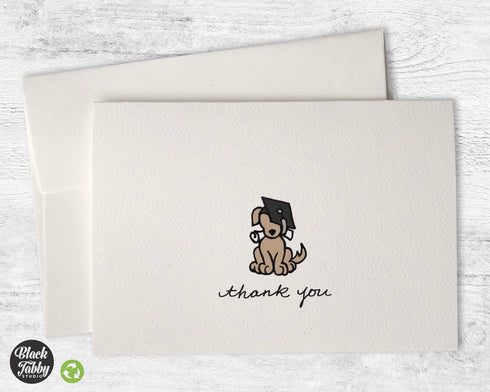 Graduate Dog - Graduation Thank You Cards