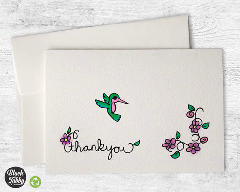 Pretty Little Hummingbird - Thank You Cards