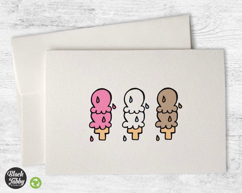 6 Scoops of Ice Cream - Greeting Cards