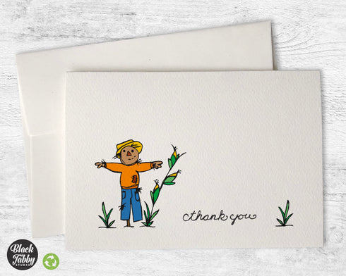 Friendly Scarecrow - Thank You Cards