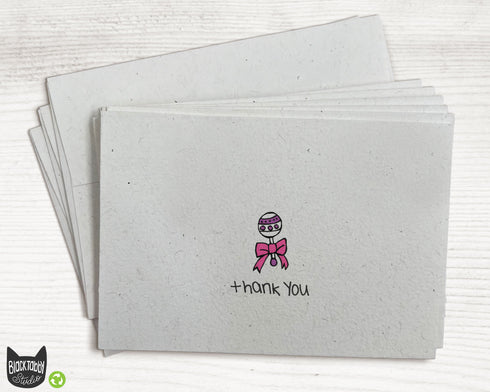 Sweet Baby Girl Rattle - Thank You Cards