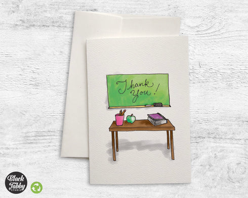 Teacher's Desk - Thank You Cards