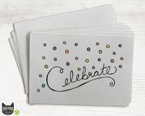 Colorful Confetti Celebration - Greeting Cards