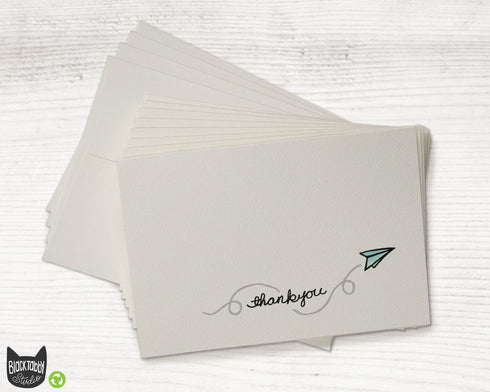 Paper Plane - Thank You Cards