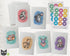Cute Animals with Hearts - 24 Note Cards with Envelopes & Sticker Seals