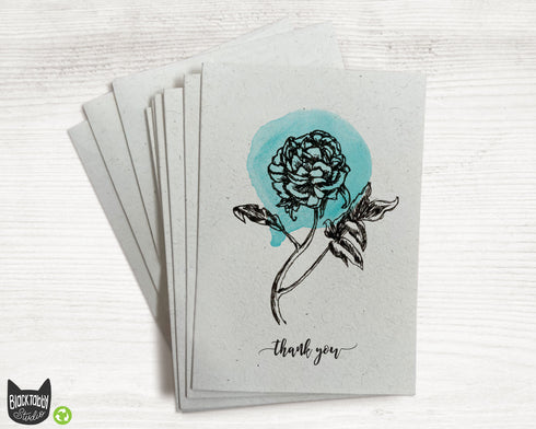 Botanical Peony - Thank You Cards