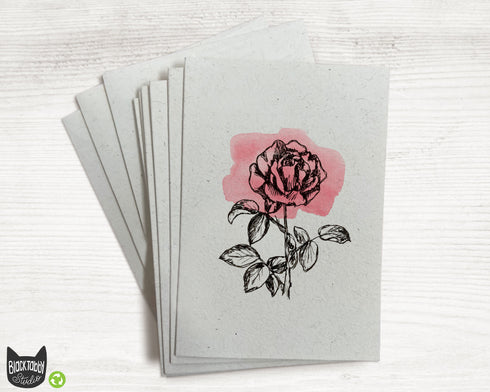 Botanical Rose - Greeting Cards