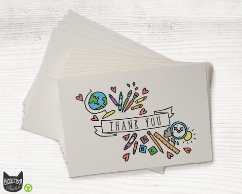 Preschool - School Thank You Cards
