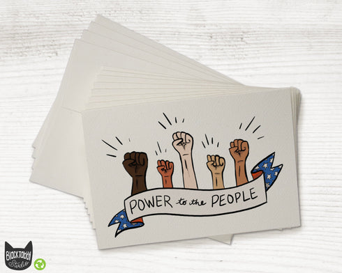 Power to the People - Greeting Cards