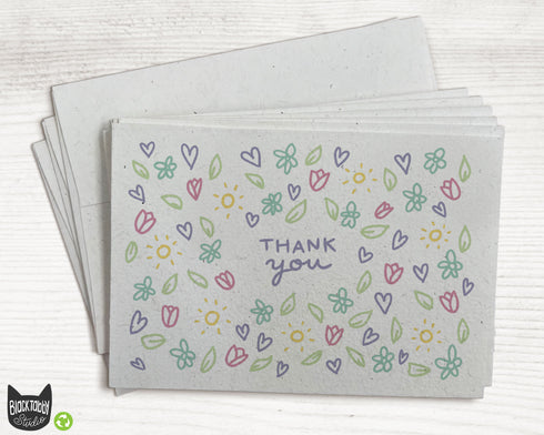 Little Flowers - Set of Thank You Cards