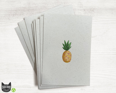 Tropical Pineapple - Set of Greeting Cards