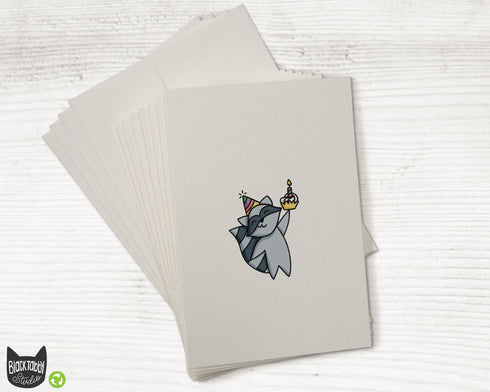 Party Raccoon - Birthday Cards