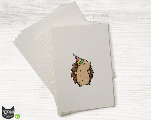 Party Hedgehog - Birthday Cards