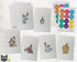 Zoo Animals - 24 Celebration Cards with Envelopes and Envelope Seals