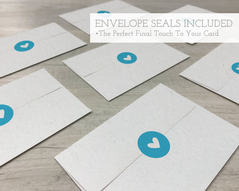 Baby Cards in Blue Collection - 24 Thank You Cards & Envelopes with Seal Stickers