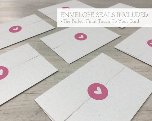 Baby Cards in Pink Collection - 24 Thank You Cards & Envelopes with Seal Stickers