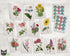 Vintage Flowers - 24 Note Cards & Envelopes with Seal Stickers