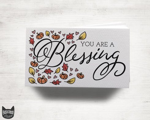 "You are a Blessing" Flat Table Place Cards - 48 Mini Notes