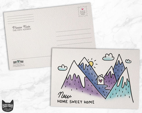 Moving to the Mountains Change of Address Announcement Cards - 46 Postcards