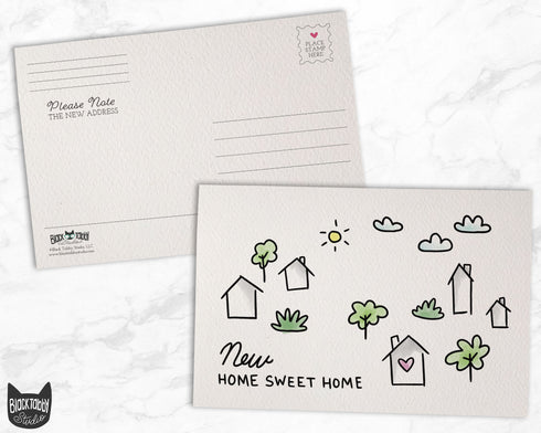 Moving to the Suburbs Change of Address Announcement Cards - 46 Postcards
