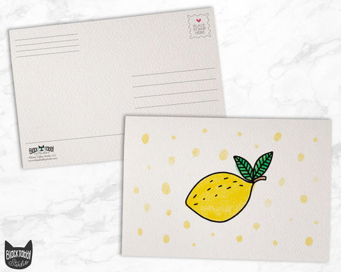 Cute Yellow Lemons - 46 Postcards