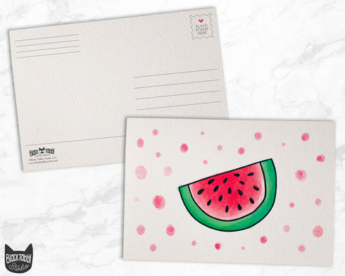 Delicious Red Watermelons - 46 Postcards